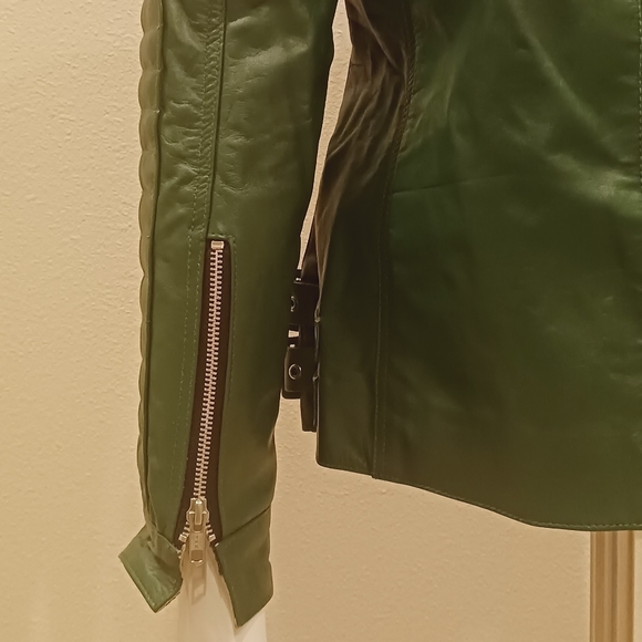 Women Genuine Leather Jacket Motorcycle size XXL - Picture 9 of 11